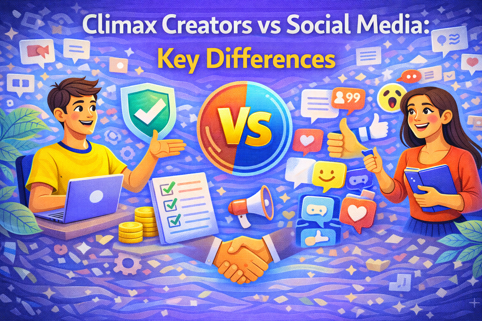 Climax Creators vs Social Media Apps: Key Differences