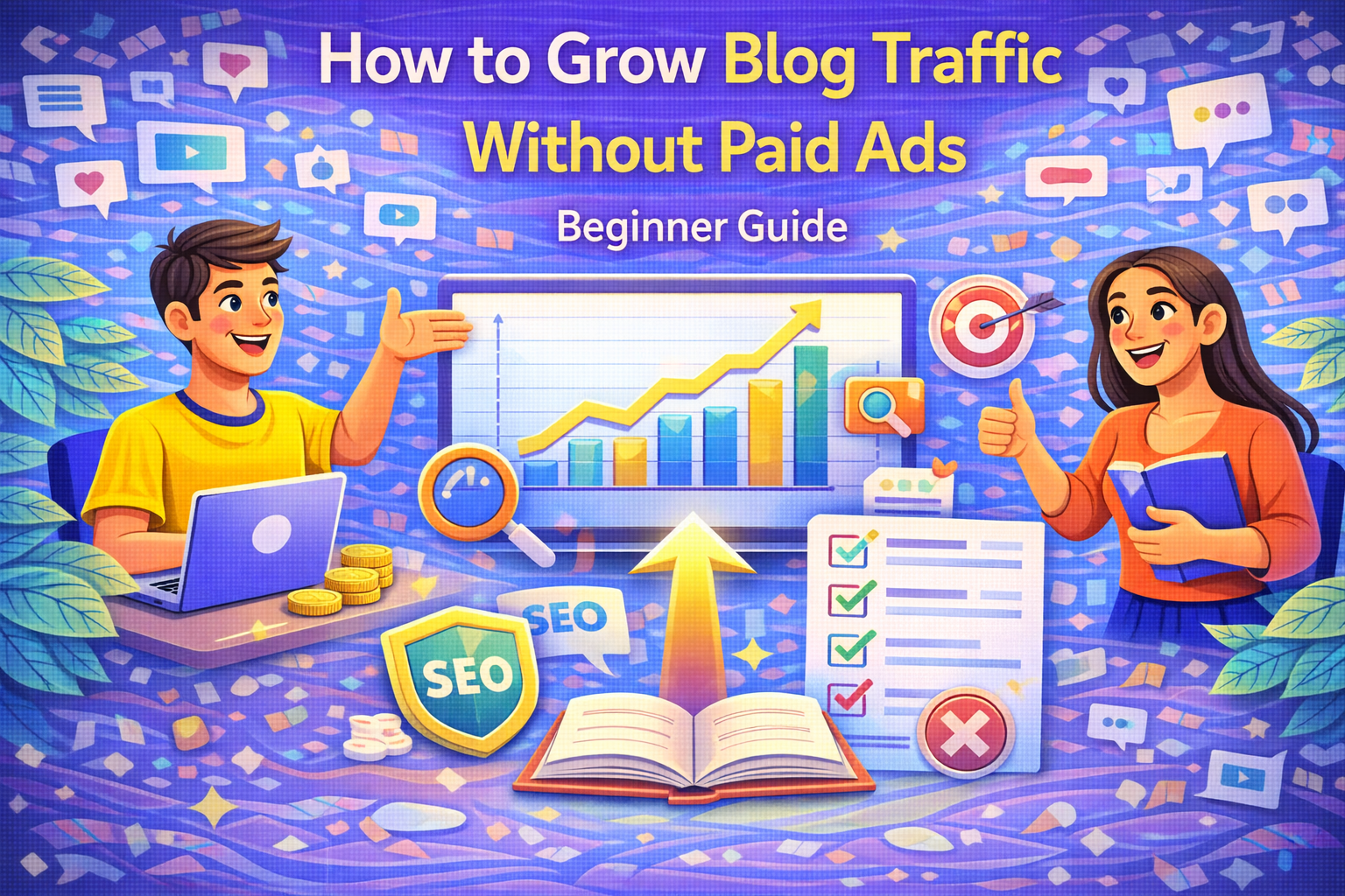 How to Grow Blog Traffic Without Paid Ads (Strategies for Beginners)